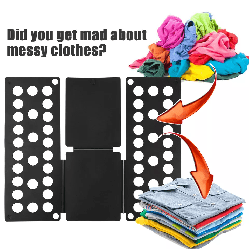 Clothes Fast Folder Folding Board For Laundry Adjustable TShirt Flip Organizer Tool 2