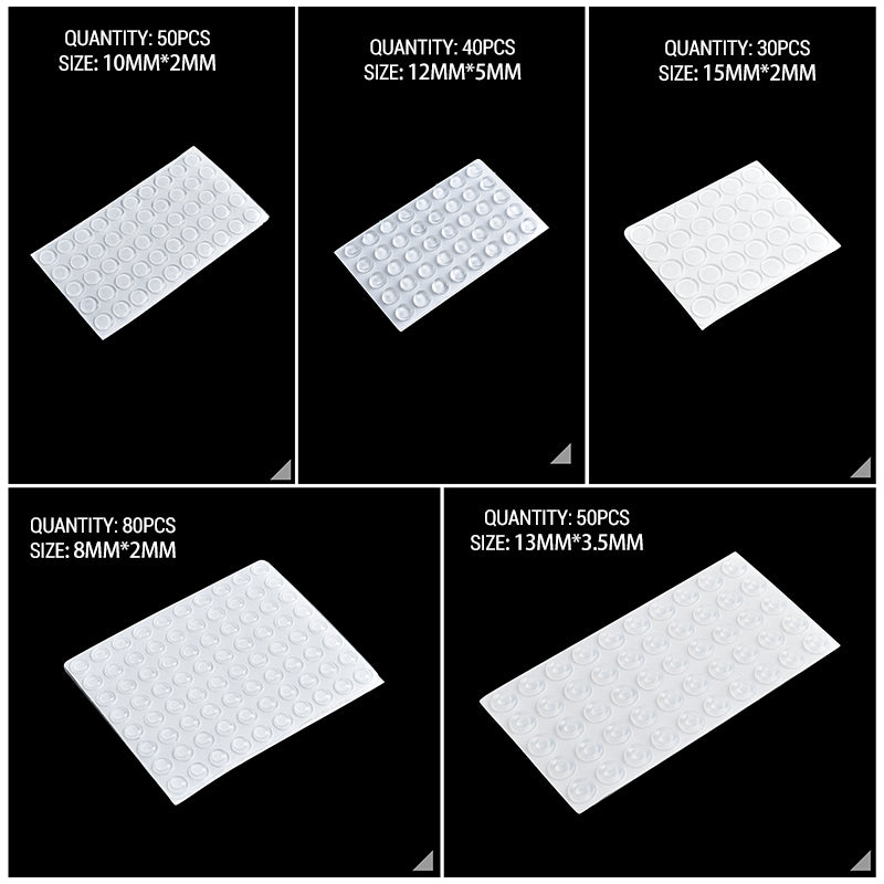 Heavy Duty Silicone Rubber Pad  SelfAdhesive Door Stops Cabinet Bumpers  Furniture Cushion Dampers 3