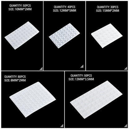 Heavy Duty Silicone Rubber Pad  SelfAdhesive Door Stops Cabinet Bumpers  Furniture Cushion Dampers 3