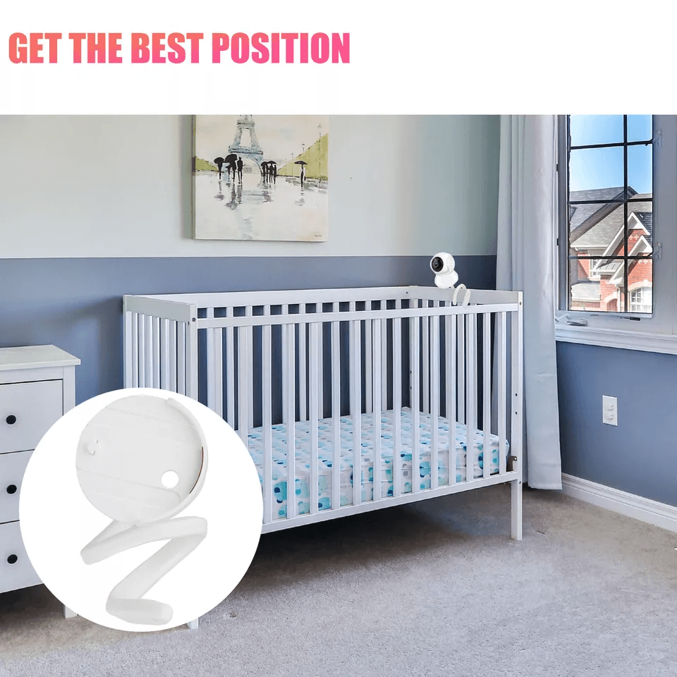 Crib Camera Shelf Mount For Infant Optics DXR8  Pro Secure Baby Monitor Holder 2