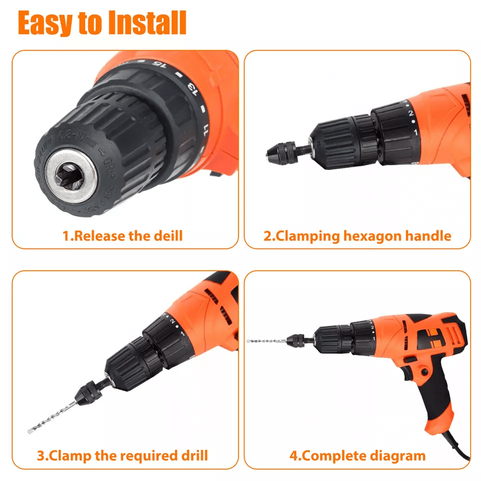 Keyless Chuck Conversion Hex Shank Adapter Drill Bit Quick Change Driver For Power Screwdrivers And 7