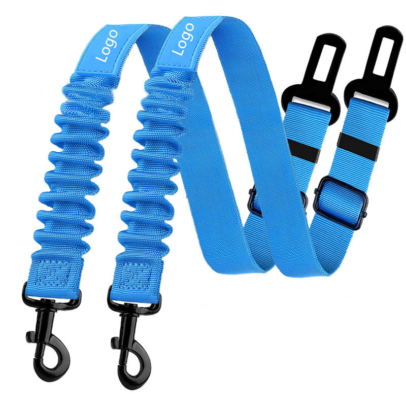 Retractable Pet Car Seat Belt Heavy Duty Safety Buckle For Dogs With Elastic Nylon Traction 11