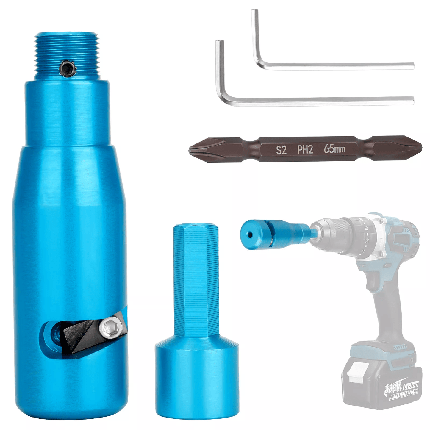 Electric Drill Wire Stripper Cutter Tool Set, Premium Cable Wire Stripping Tool for Hand Drill, Compact & Durable