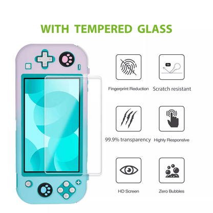 Hard Case Cover Shell With Screen Protector Thumb Grip Caps For Nintendo Switch Lite AntiScratch Si 1
