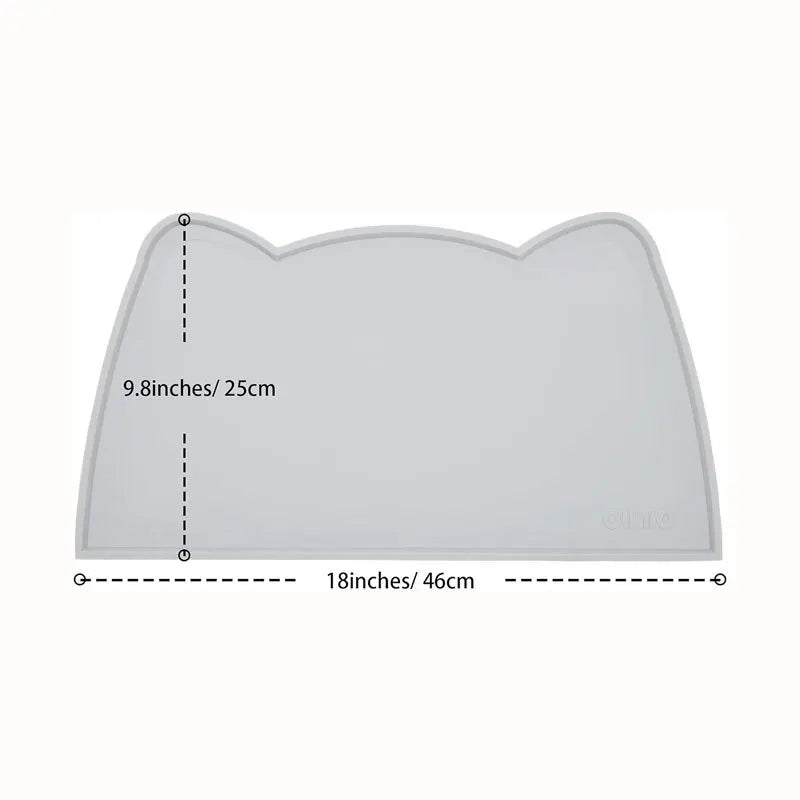 Non Slip Silicone Pet Food Mat Leak Proof Anti Dirty Dog  Cat Bowl Pad Dishwasher Safe  Eco Friendl 5