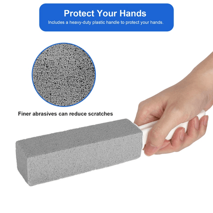Heavy Duty Pumice Stone Toilet Cleaner With Handle Stain Remover Scouring Tool 5