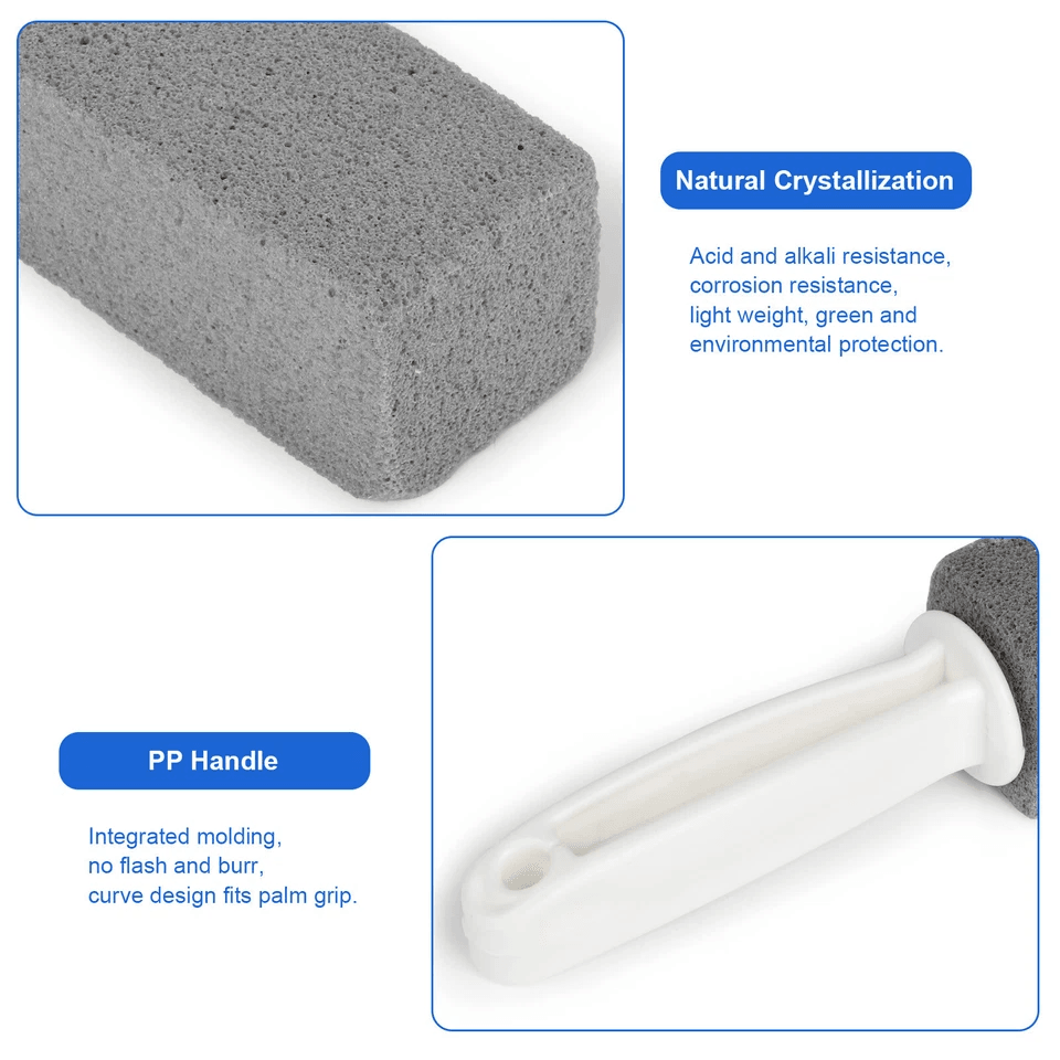Heavy Duty Pumice Stone Toilet Cleaner With Handle Stain Remover Scouring Tool 4