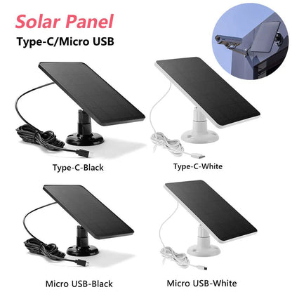 6V Solar Panel With Micro USB Waterproof Outdoor Solar Charger For Security Cameras  Small Home Lig 3