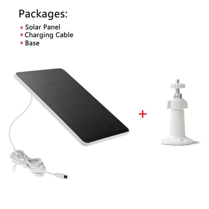 6V Solar Panel With Micro USB Waterproof Outdoor Solar Charger For Security Cameras  Small Home Lig 7