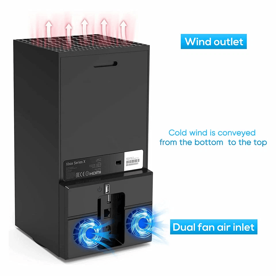 Cooling Fan Stand For Xbox Series X USB External Vertical Cooler With Quiet Airflow  Console Overhe 4