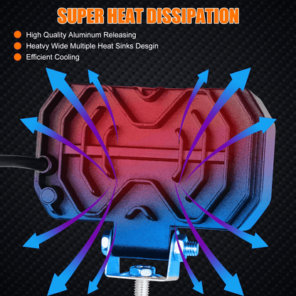 800W LED Work Light Bars Spot Flood Combo Pods For Offroad Driving Fog Lamp For Truck ATV SUV UTV B 6