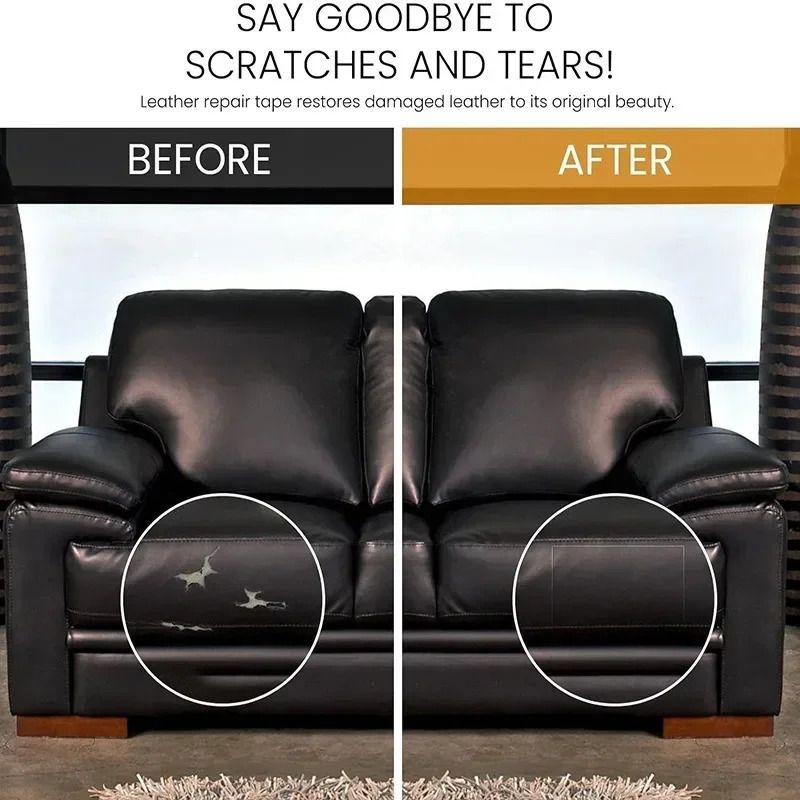 Leather Repair Tape SelfAdhesive Patch for Sofas Car Seats  Furniture  Cuttable Refinisher for