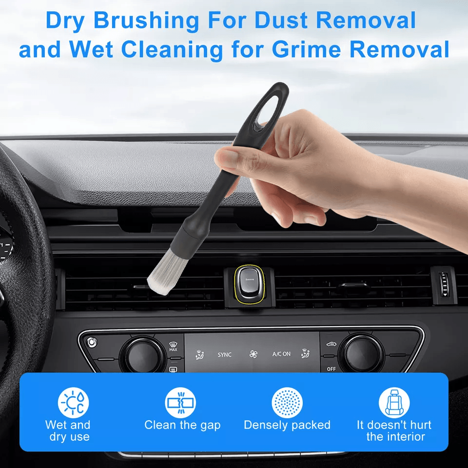 Car Detailing Brush Set Engine Wheel  Interior Cleaning Kit Auto Wash Tools 2