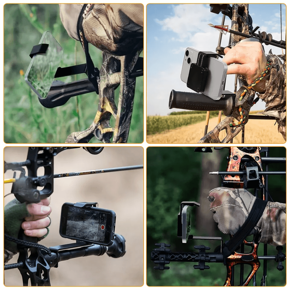BowMount Smartphone Holder For Archery Hunting Recurve Compound Bows 2