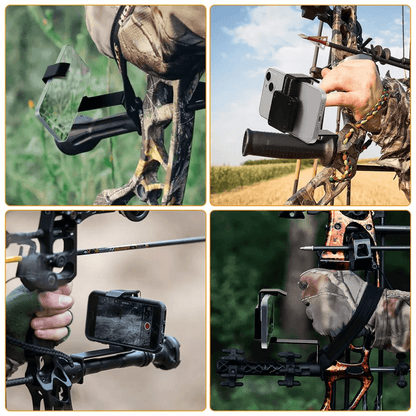 BowMount Smartphone Holder For Archery Hunting Recurve Compound Bows 2