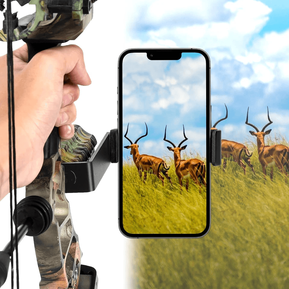 BowMount Smartphone Holder For Archery Hunting Recurve Compound Bows 1