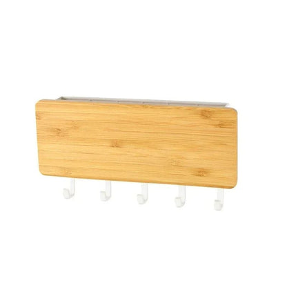 Wall Hanging Bamboo Key Holder  Stylish Coat Hooks  Organizer For Home Decoration 9
