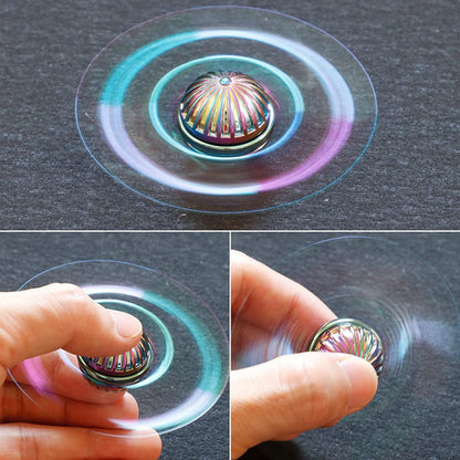 Metal Fidget Spinner Gyroscope – EDC Stress Relief Desk Toy for Adults & Kids | Stackable, Silent, Long Spin