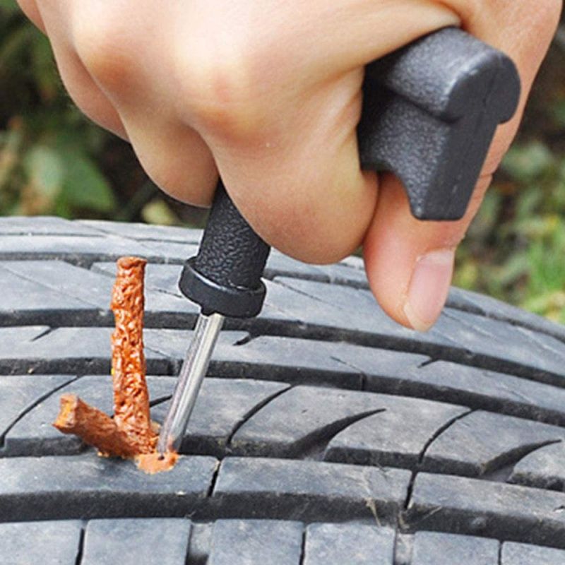 High Quality Tire Repair Strips Tubeless Rubber String Glue Seals for Car & Motorcycle Tyre Puncture Kit with Wicks
