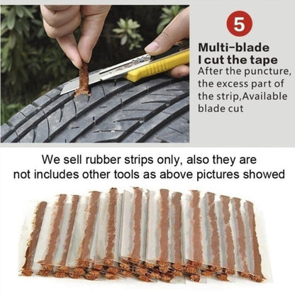 High Quality Tire Repair Strips Tubeless Rubber String Glue Seals For Car  Motorcycle Tyre Puncture 7