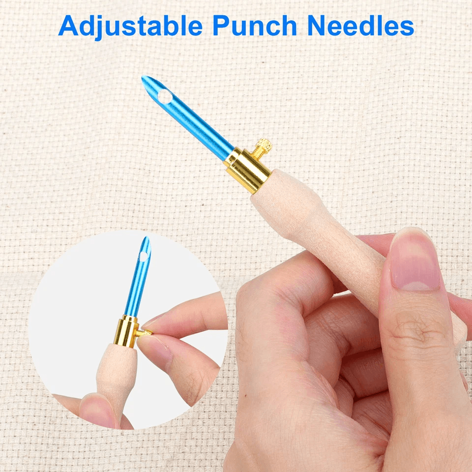 DIY Punch Needle Kit With Embroidery Pen Cloth  Cross Stitch Tool Set For Sewing Craft Beginners 3