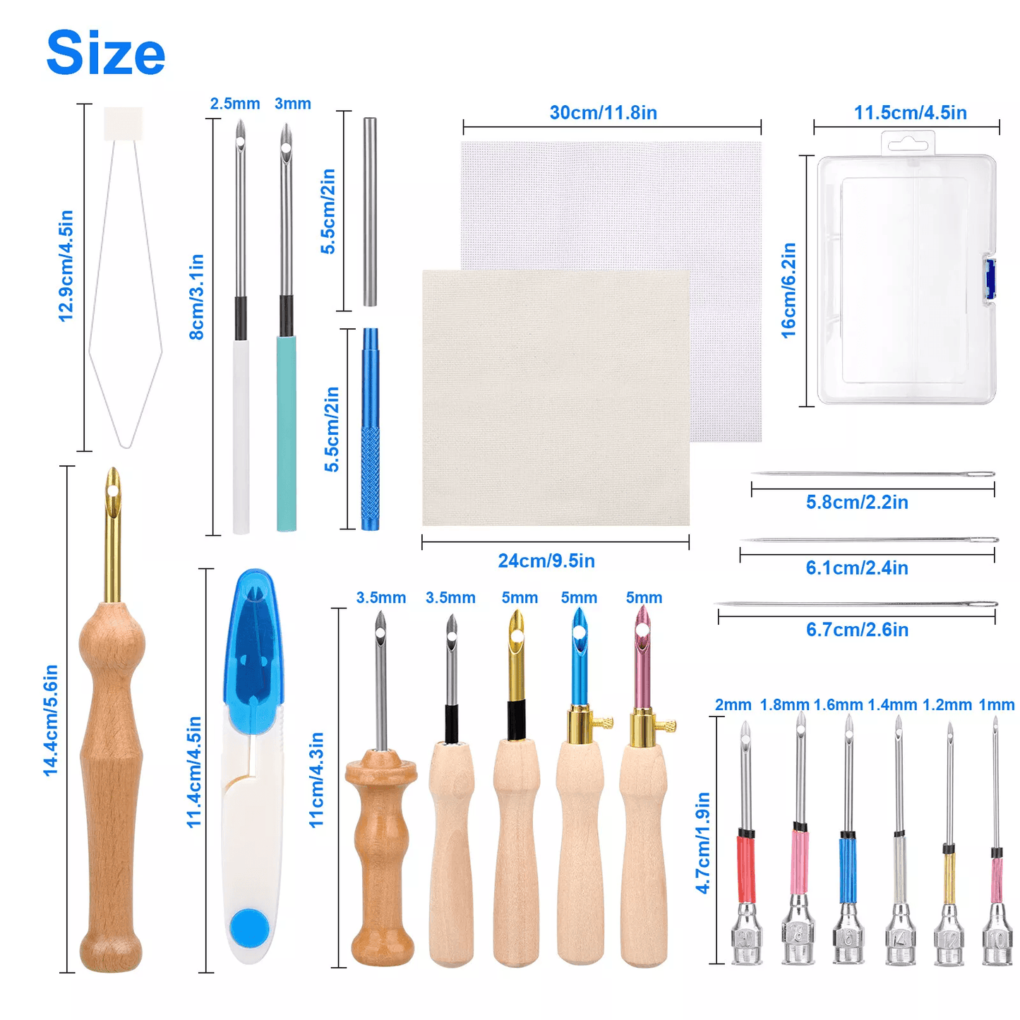 DIY Punch Needle Kit With Embroidery Pen Cloth  Cross Stitch Tool Set For Sewing Craft Beginners 1
