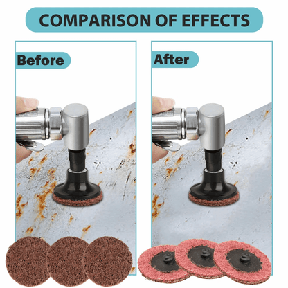 Medium Grit Roll Lock Surface Sanding Disc Quick Change RedMaroon For Welding Grinding And Finishin 1