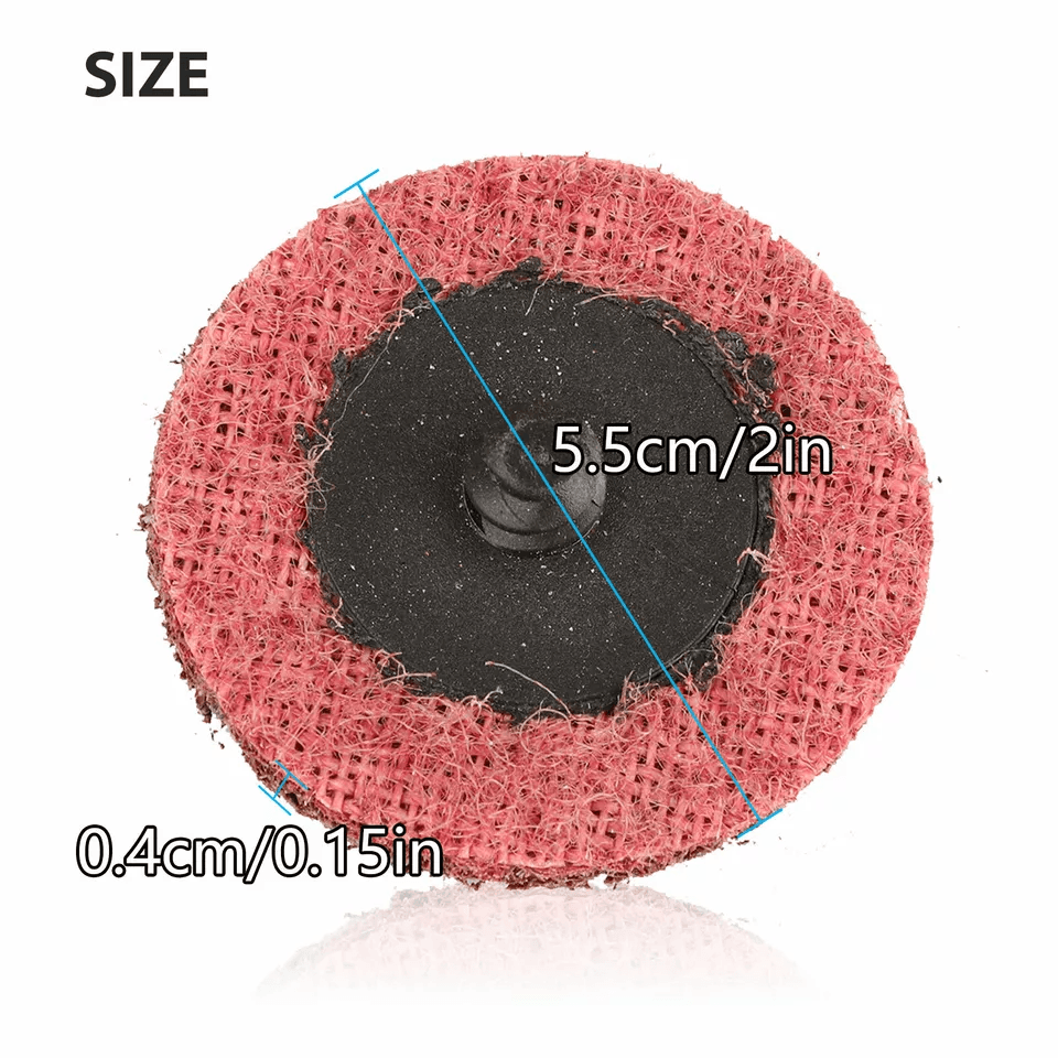 Medium Grit Roll Lock Surface Sanding Disc Quick Change RedMaroon For Welding Grinding And Finishin 4