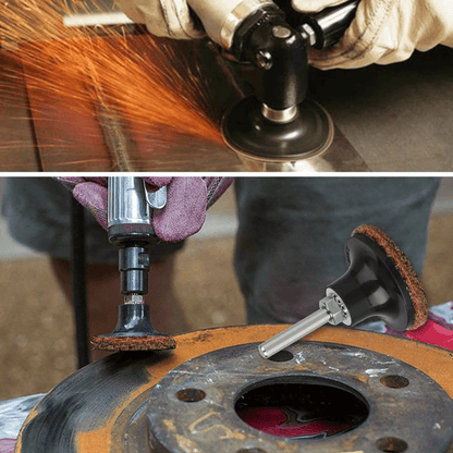Medium Grit Roll Lock Surface Sanding Disc Quick Change RedMaroon For Welding Grinding And Finishin 5
