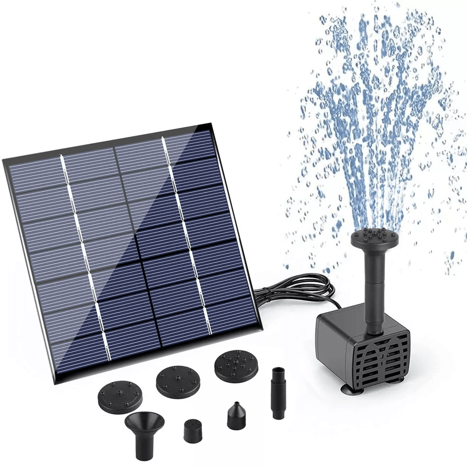 Solar Power Fountain Floating Water Pump For Bird Bath Garden Pond Outdoor Yard Decor 6