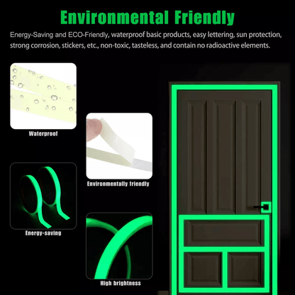 Luminous Tape Self Adhesive Waterproof Glow In The Dark Wall Sticker For Safety  Fluorescent Decor  2