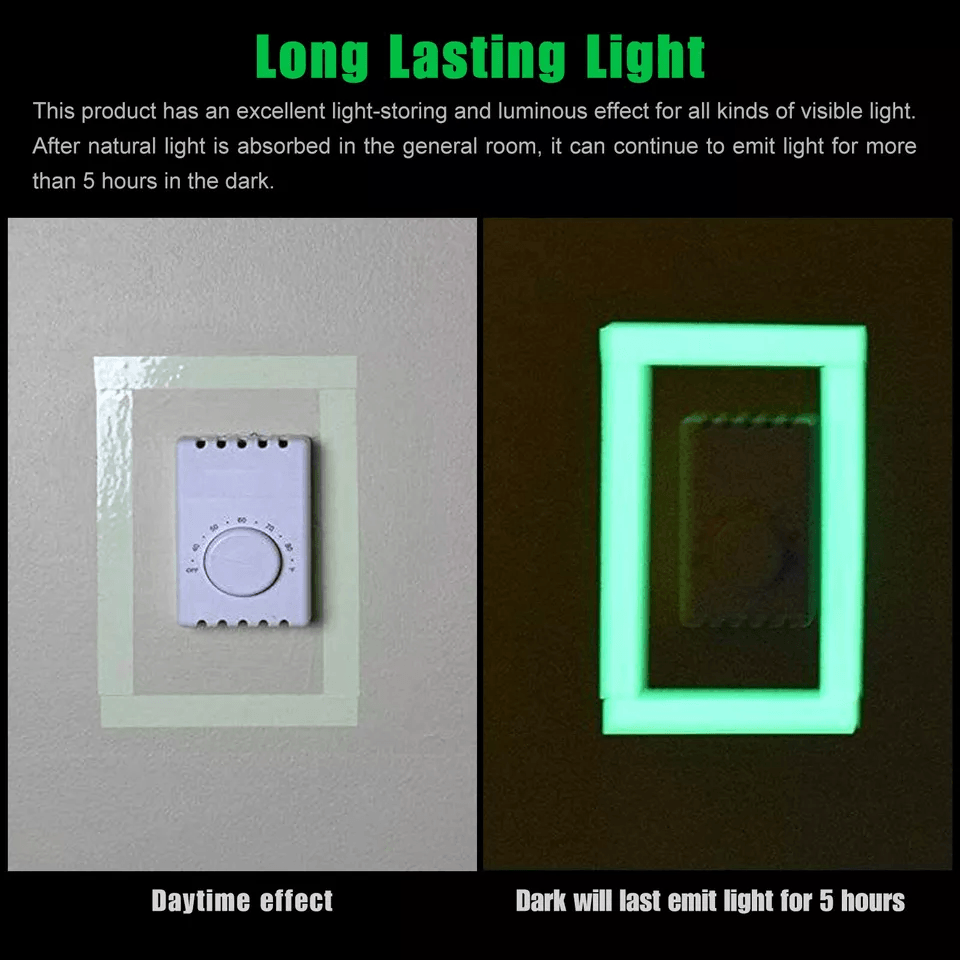 Luminous Tape Self Adhesive Waterproof Glow In The Dark Wall Sticker For Safety  Fluorescent Decor  4