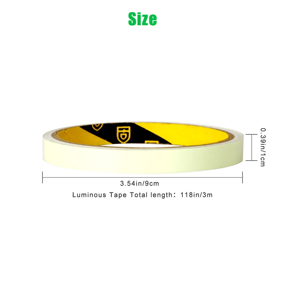 Luminous Tape Self Adhesive Waterproof Glow In The Dark Wall Sticker For Safety  Fluorescent Decor  7