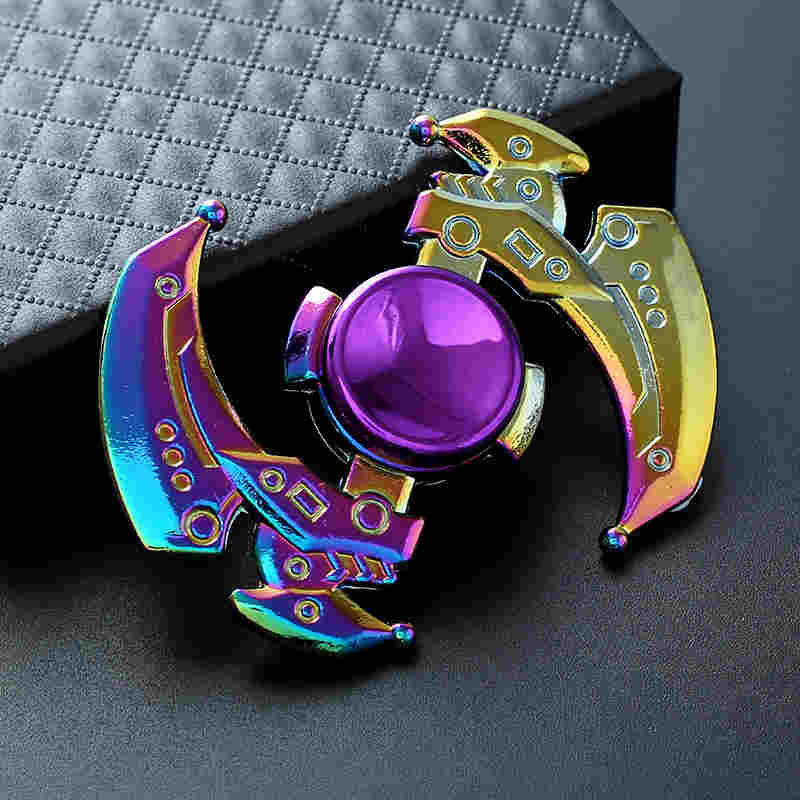 Rainbow Metal Fidget Spinner HighSpeed Hand Spinner For Stress  Anxiety Relief 6