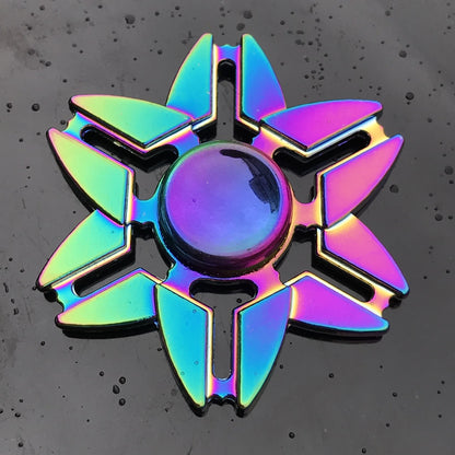 Rainbow Metal Fidget Spinner HighSpeed Hand Spinner For Stress  Anxiety Relief 7