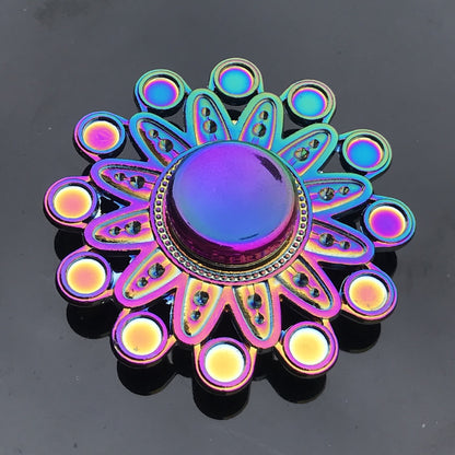 Rainbow Metal Fidget Spinner HighSpeed Hand Spinner For Stress  Anxiety Relief 9