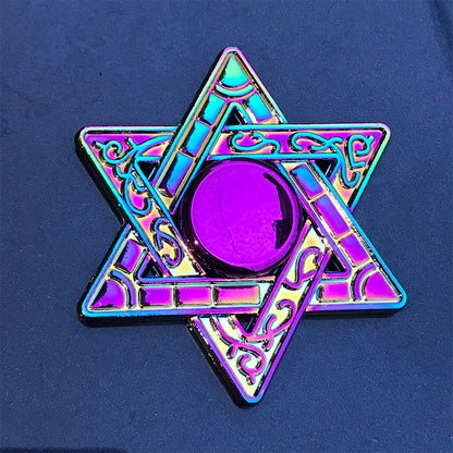 Rainbow Metal Fidget Spinner HighSpeed Hand Spinner For Stress  Anxiety Relief 10