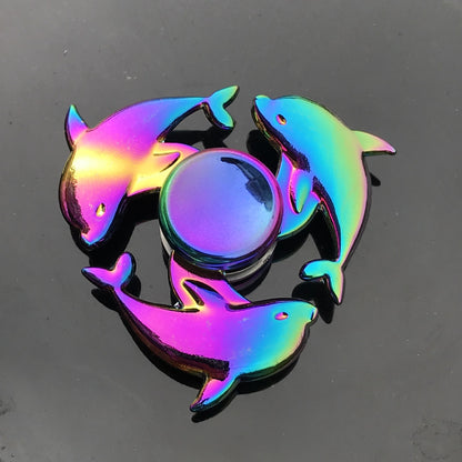 Rainbow Metal Fidget Spinner HighSpeed Hand Spinner For Stress  Anxiety Relief 11