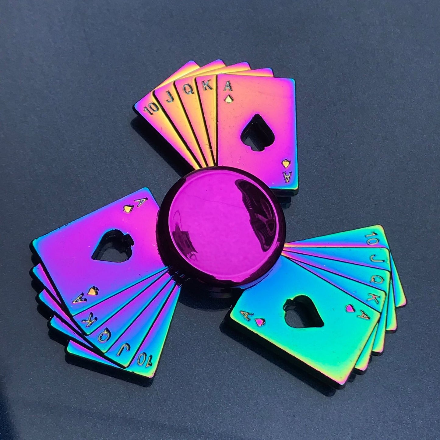 Rainbow Metal Fidget Spinner HighSpeed Hand Spinner For Stress  Anxiety Relief 15