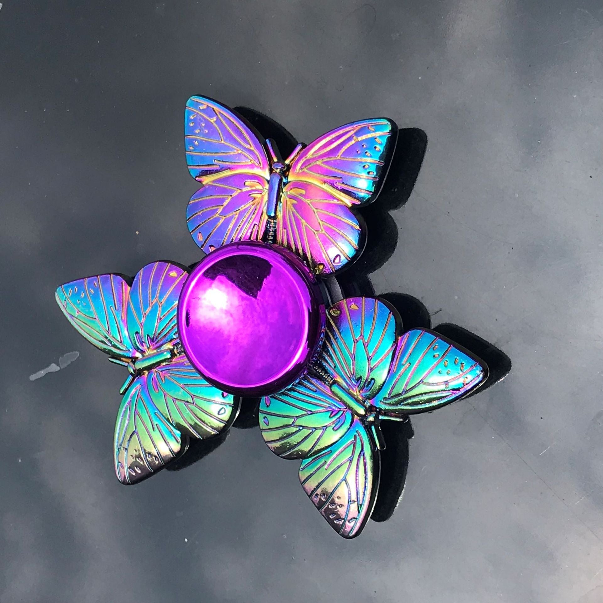 Rainbow Metal Fidget Spinner HighSpeed Hand Spinner For Stress  Anxiety Relief 18