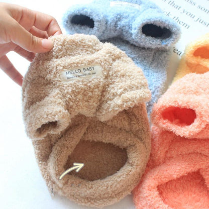 Winter Dog Sweater Warm Plush Dog Clothes For Small Medium Dogs Cats Soft Puppy Coat Jacket Chihuah 3
