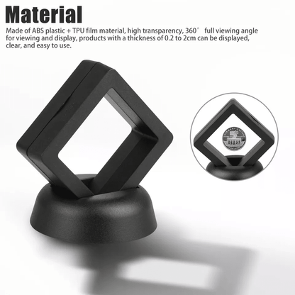 3D Floating Coin Display Frame Stand Holder Case Box Transparent Showcase For Jewelry Challenge Coi 1