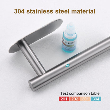 Stainless Steel SelfAdhesive Toilet Paper Towel Holder PunchFree Roll Paper Holder For Kitchen  Bat 3