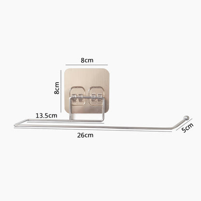 Stainless Steel SelfAdhesive Toilet Paper Towel Holder PunchFree Roll Paper Holder For Kitchen  Bat 7