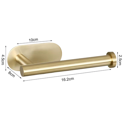 Stainless Steel SelfAdhesive Toilet Paper Towel Holder PunchFree Roll Paper Holder For Kitchen  Bat 12