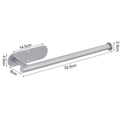 Stainless Steel SelfAdhesive Toilet Paper Towel Holder PunchFree Roll Paper Holder For Kitchen  Bat 13
