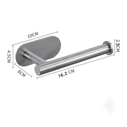Stainless Steel SelfAdhesive Toilet Paper Towel Holder PunchFree Roll Paper Holder For Kitchen  Bat 16