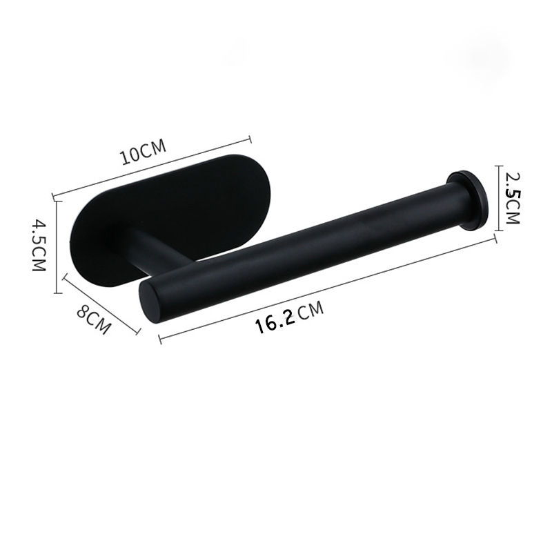 Stainless Steel SelfAdhesive Toilet Paper Towel Holder PunchFree Roll Paper Holder For Kitchen  Bat 17