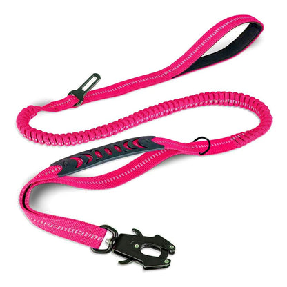 Heavy Duty Tactical Dog Leash Reflective ShockAbsorbing Bungee Leash for Large Dogs  NoPull  C
