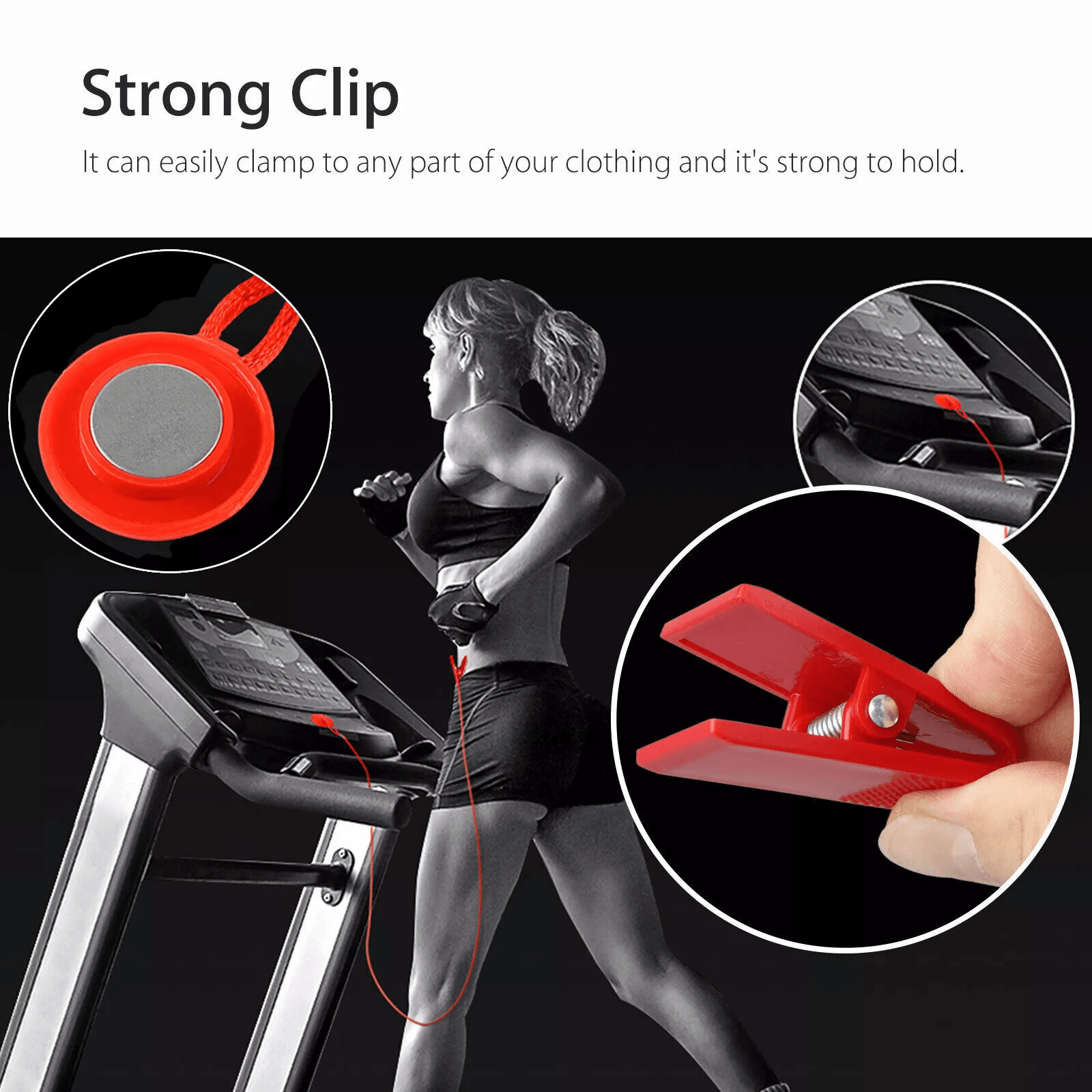 Universal Magnetic Treadmill Safety Key Security Lock Clip For Sole Xterra NordicTrack ProForm And  4